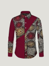 Ankara African Shirt Men Splicing Shirts Blazer