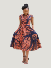 KERHI African Shirt Dress - Midi African Dress
